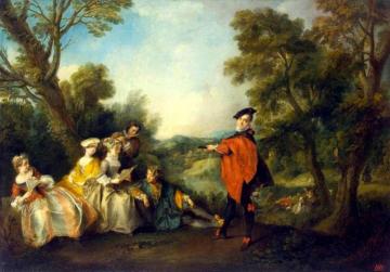 Concert in the Park Artwork by Nicolas Lancret