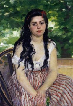 The Gypsy Girl Artwork by Pierre Auguste Renoir