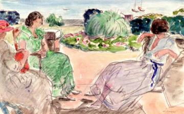 In the Garden Artwork by Henri Lebasque