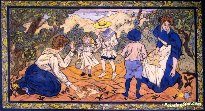 Snack among the Dunes Artwork by Paul Ranson