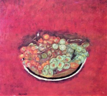 Grapes And Hard Crackers Artwork by Pierre Bonnard