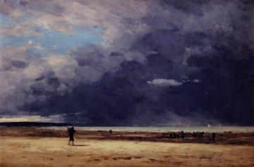 Deauville, Low Tide Artwork by Eugène-Louis Boudin
