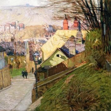 The House Of Therese Krones In Döbling In Wein Artwork by Oskar Moll