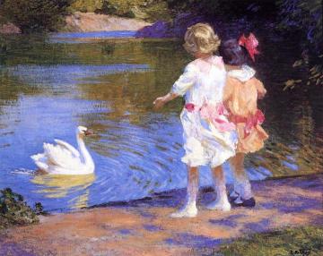 The Swan Artwork by Edward Potthast