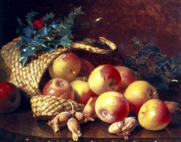 Christmas Fruit and Nuts Artwork by Eloise Harriet Stannard