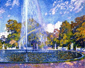 Fountain at Sans-Souci, Potsdam Artwork by Theo van Rysselberghe