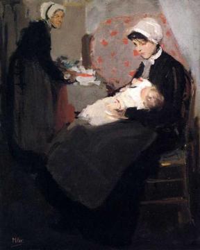Mother and Child Artwork by Richard Edward Miller