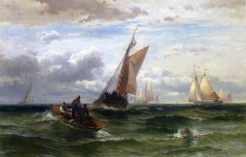 Sailing Artwork by Edward Moran