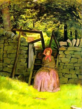 Waiting Artwork by Sir John Everett Millais