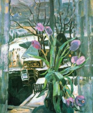 Tulips by the Window Artwork by Jan Sluyters