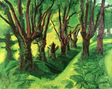 The Forest in the Pyrenees Artwork by Hermann Max Pechstein
