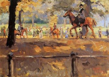 Hyde Park Rotten Row Artwork by Isaac Israels