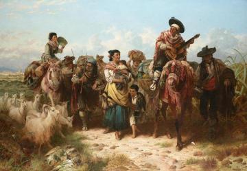 The Return from Market Artwork by Robert Kemm