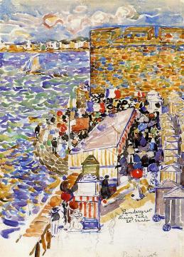 Rising Tide, St. Malo Artwork by Maurice Prendergast
