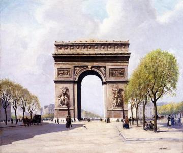 The Arc de Triomphe Artwork by Jean-François Raffaëlli