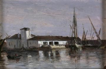 A Lazaretto, Mallorca Artwork by Carlos de Haes