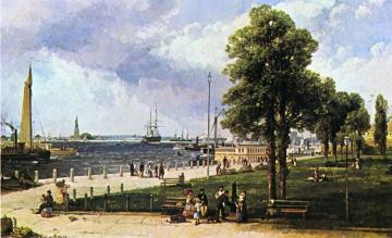 New York Harbor And Battery Artwork by Andrew W. Melrose