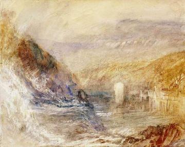 Falls of the Rhine at Schaffhausen, Side View Artwork by Joseph Mallord William Turner