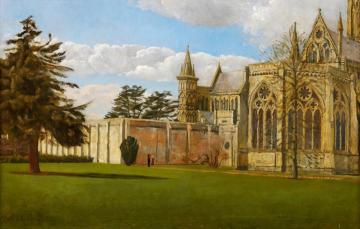 Salisbury Cloisters Artwork by John Arthur Malcolm Aldridge