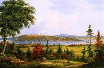 Quebec from Pointe-Lévis Artwork by Cornelius Krieghoff