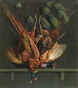 Hanging Pheasants Artwork by Alexander Pope