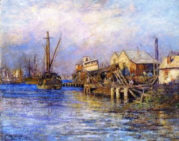 The Old Slip, Williamstown Artwork by Frederick McCubbin