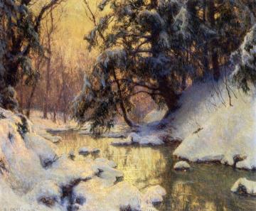 Brook and Hemlocks Artwork by Walter Launt Palmer