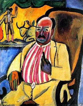 Bullfight Lover Artwork by Pyotr Konchalovsky