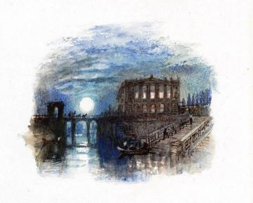 Rogers's 'Italy' - A Villa on the Night of a Festa di Ballo Artwork by Joseph Mallord William Turner