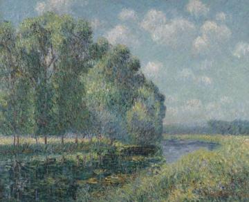 By the Eure River in Spring Artwork by Gustave Loiseau