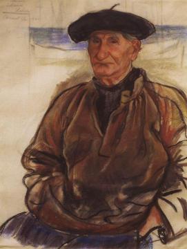 Old fisherman Artwork by Zinaida Serebriakova