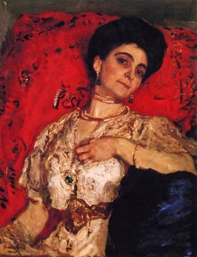 Portrait Of Maria Akimova Artwork by Valentin Serov