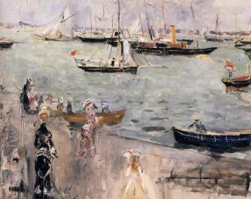 Harbour Scene, Isle Wight Artwork by Berthe Morisot