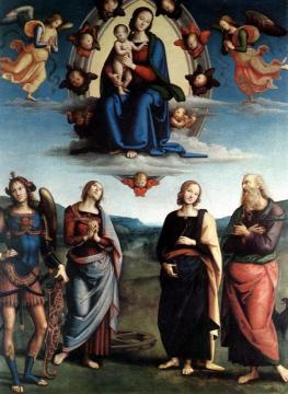 Madonna In Glory With The Child And Saints Artwork by Pietro Perugino