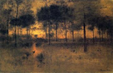 The Home of the Heron Artwork by George Inness