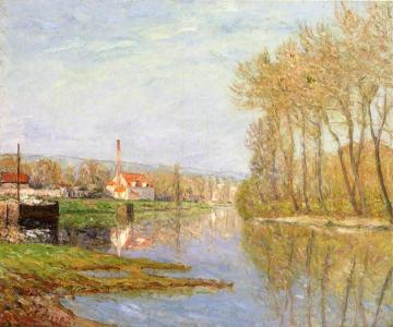 March Sunlight, Port-Marly Artwork by Maxime Maufra