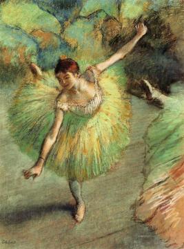 Dancer Tilting Artwork by Edgar Degas