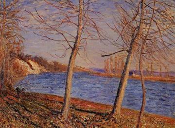 Riverbank at Veneux Artwork by Alfred Sisley