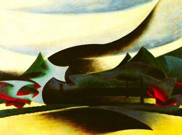 Warship, Widow And Wind Artwork by Giacomo Balla