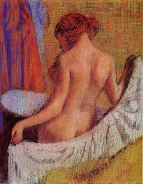 After the Bath Artwork by Edgar Degas