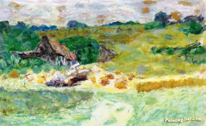 Normandy Landscape Artwork by Pierre Bonnard
