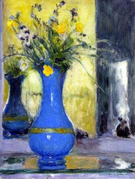 The Blue Vase Artwork by Edouard Vuillard