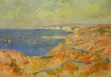 On the Cliff near Dieppe Artwork by Claude Oscar Monet