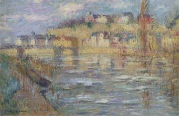 Ice on the Oise river Artwork by Gustave Loiseau