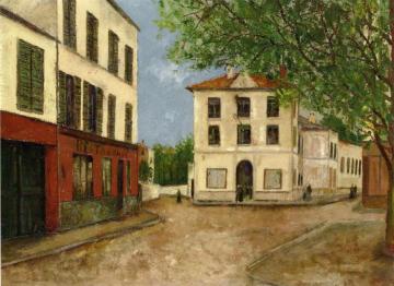 Street In Nanterre Artwork by Maurice Utrillo