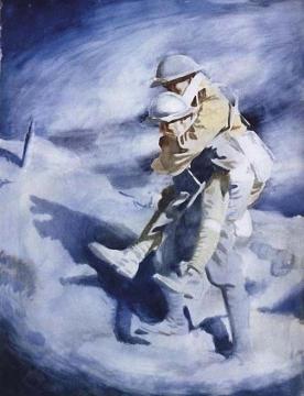 Poilu and Tommy Artwork by Sir William Orpen