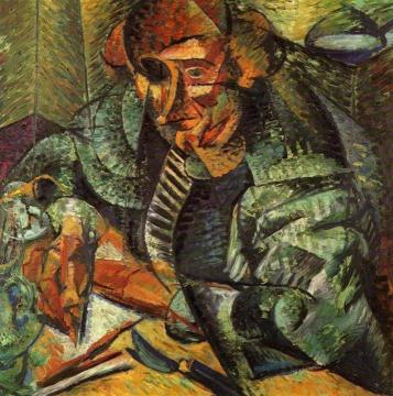 L'antigrazioso Artwork by Umberto Boccioni
