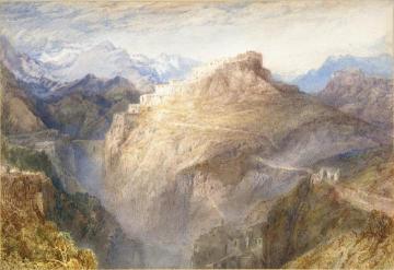 Fort of L`Essillon, Val de la Maurienne, France Artwork by Joseph Mallord William Turner