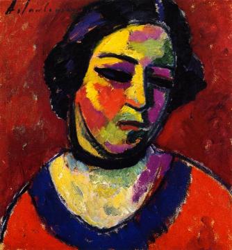 Woman's Head Artwork by Alexej Jawlensky