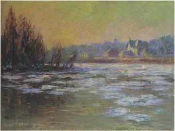 Ice on the Oise River Artwork by Gustave Loiseau